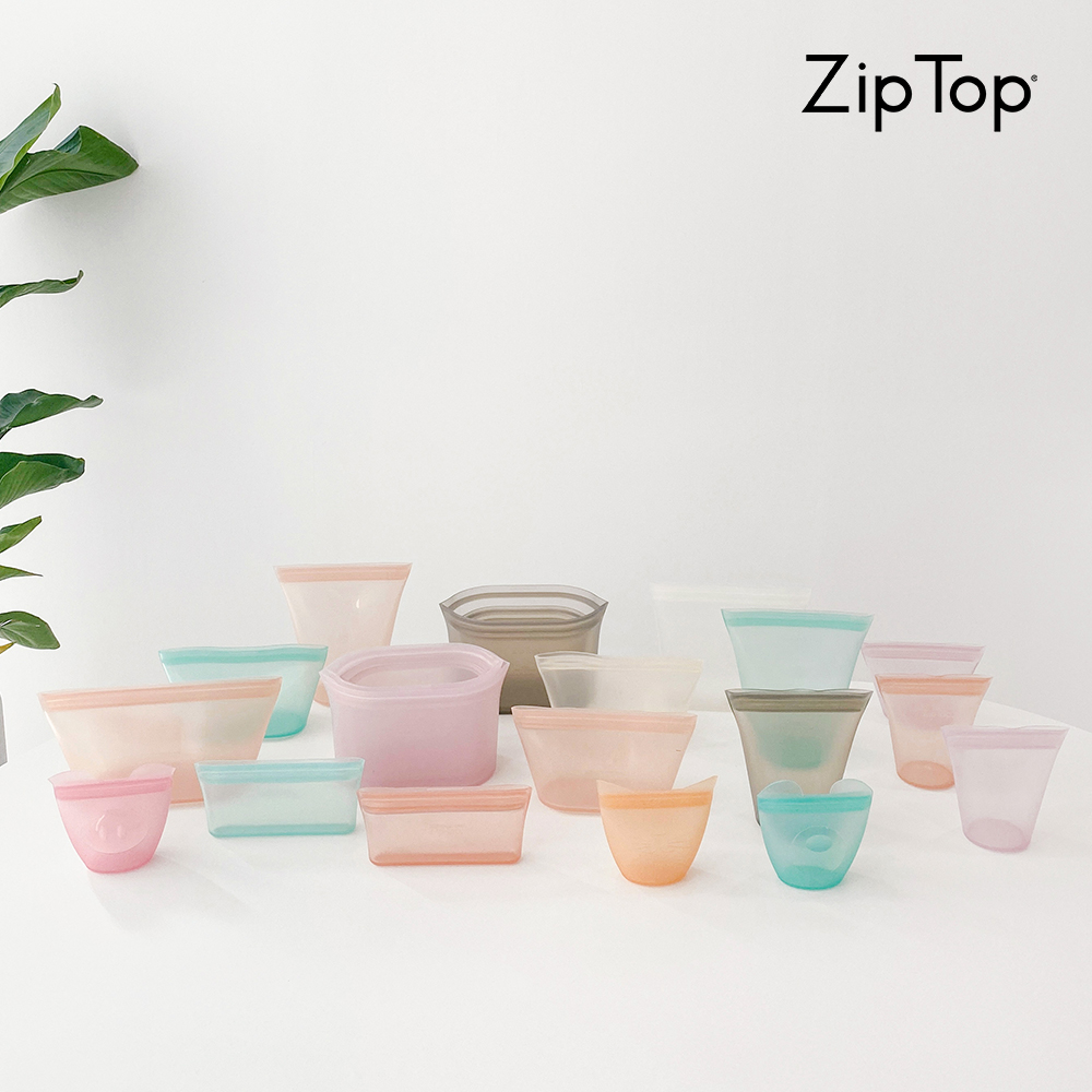 Zip Top 집탑 실리콘 지퍼백 컵 (SS/S/M/L)