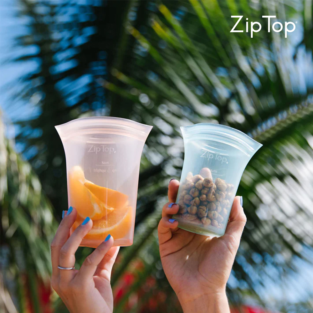 Zip Top 집탑 실리콘 지퍼백 컵 (SS/S/M/L)