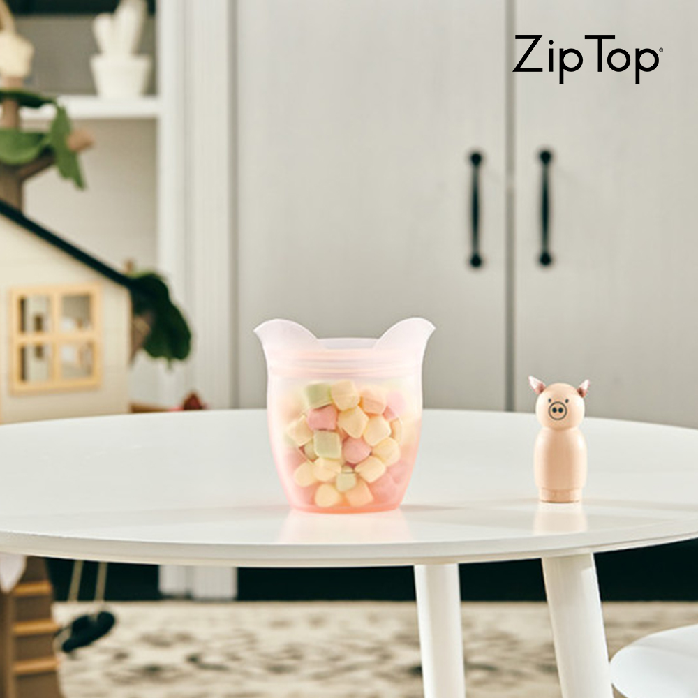 Zip Top 집탑 실리콘 지퍼백 스낵백/스낵컨테이너
