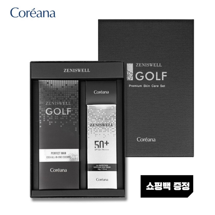 [코리아나] 제니스웰 골프 프리미엄 올인원+선크림 2종 세트(쇼핑백) 대표이미지 섬네일