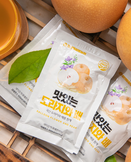 맛있는 도라지와 배즙(국내산) 100포/실속포장