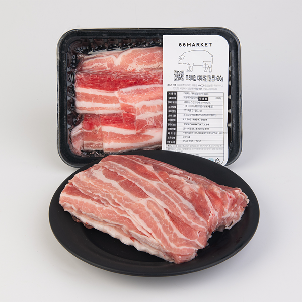 한돈 대패 삼겹살 600g