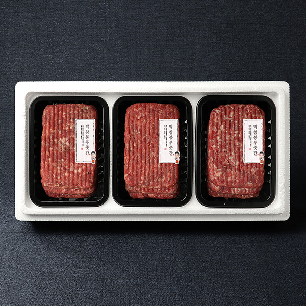 [박참봉푸줏간]한우 떡갈비 선물세트 2호 1.08kg (360g x 3팩) 대표이미지 섬네일