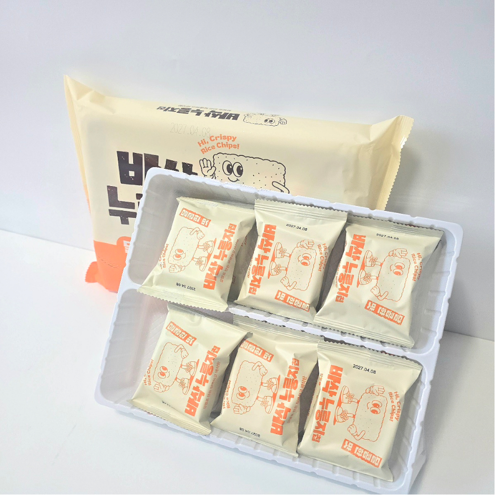 찹쌀 누룽지 과자 글루텐프리 바삭한 쌀과자 어린이간식 24봉 576g-달콘한맛