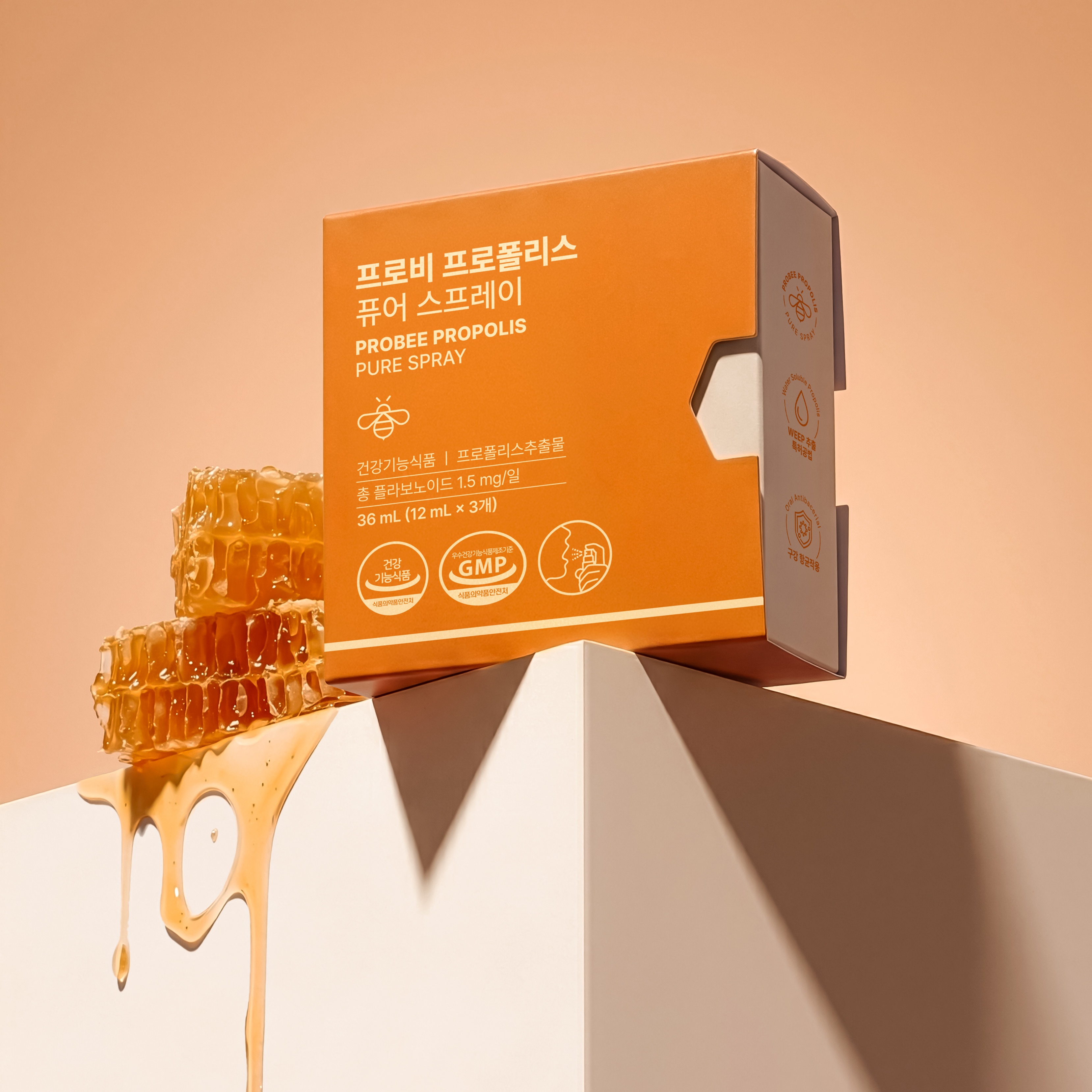 프로비 프로폴리스 퓨어 스프레이 3개입 [12ml*3 36ml]