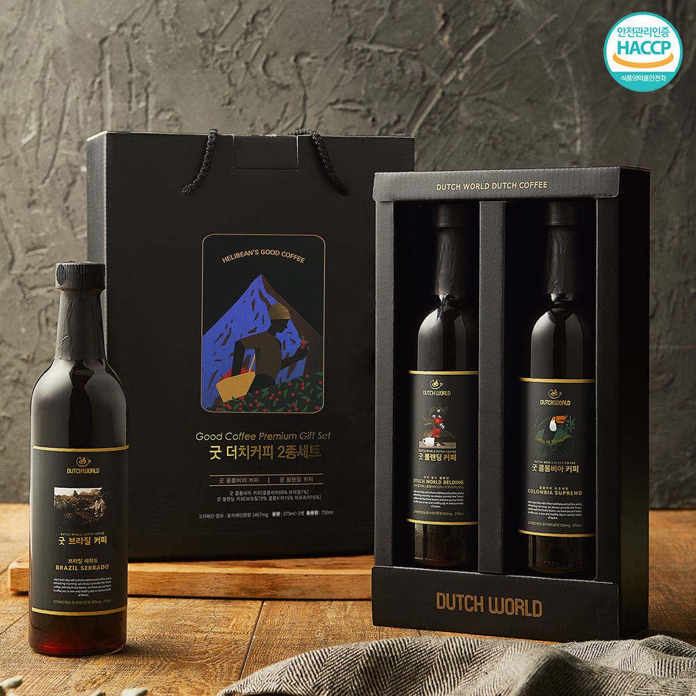 굿 더치커피 1종/2종/3종 선물세트 콜드브루 커피원액 (375ml)