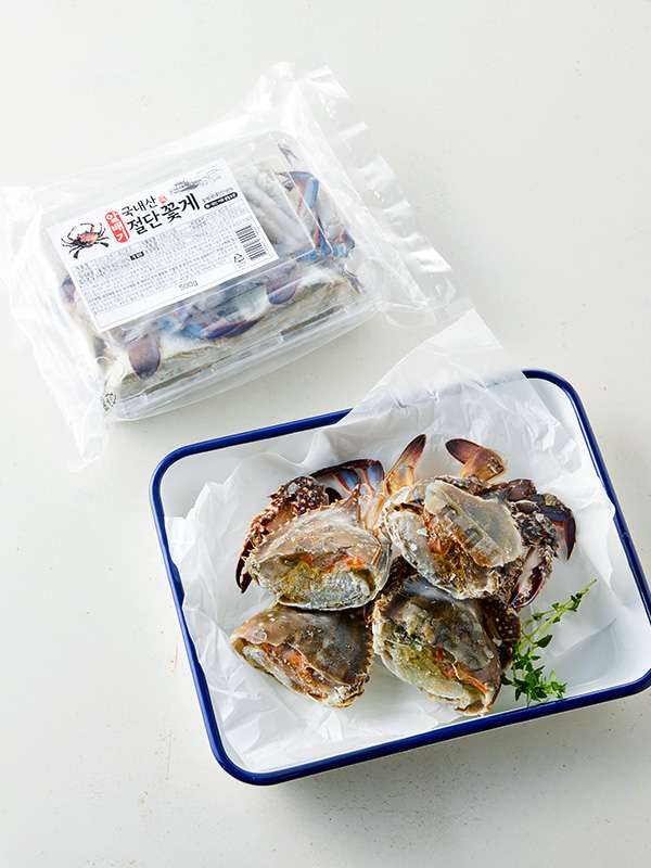 국내산 알배기 절단 암꽃게 (500g)
