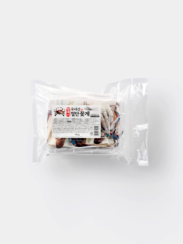 국내산 알배기 절단 암꽃게 (500g)