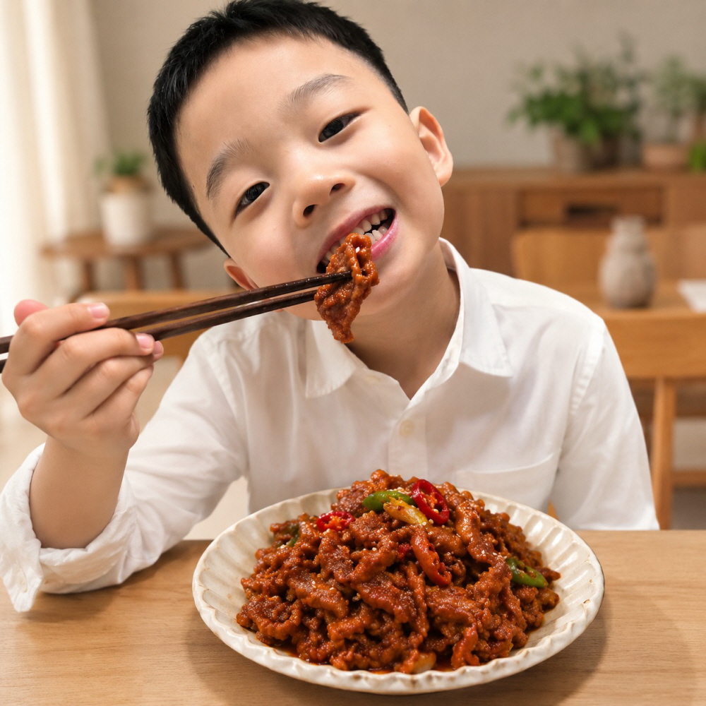 한돈 간장불고기 500g 뒷다리살 돼지불고기 밀키트 반찬 캠핑요리