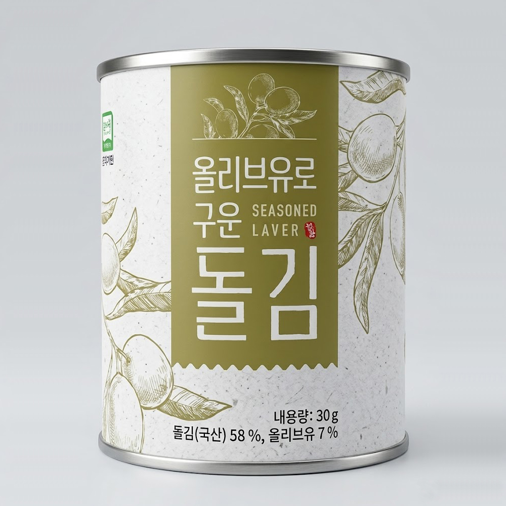 프리미엄 올리브유 캔 돌김 30g 8캔
