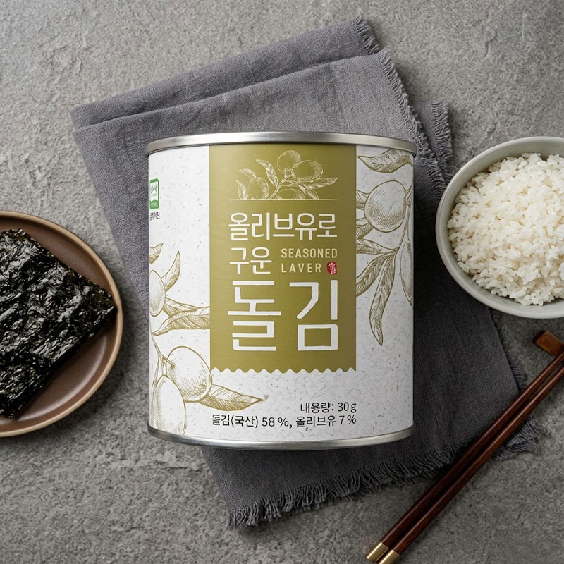 프리미엄 올리브유 캔 돌김 30g 8캔
