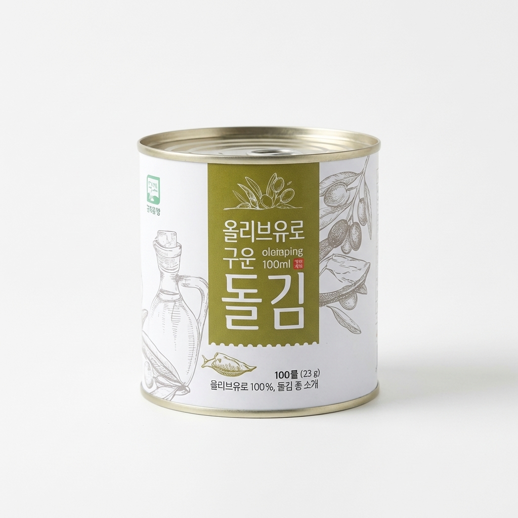 프리미엄 올리브유 캔 돌김 30g 8캔