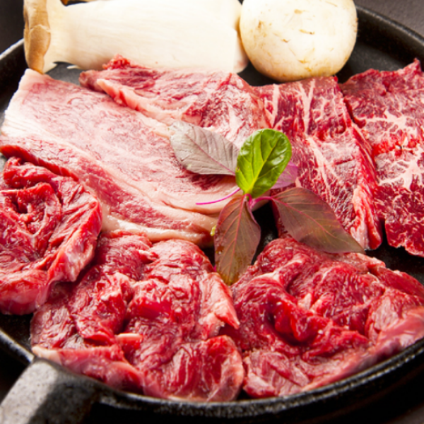 [최고네한우] 1++ 투뿔 한우 한판 세트 (600g / 1.2kg 택1) (구성: 등심150g+부채살150g+채끝150g+국거리150g) 허브솔트+와사비 증정