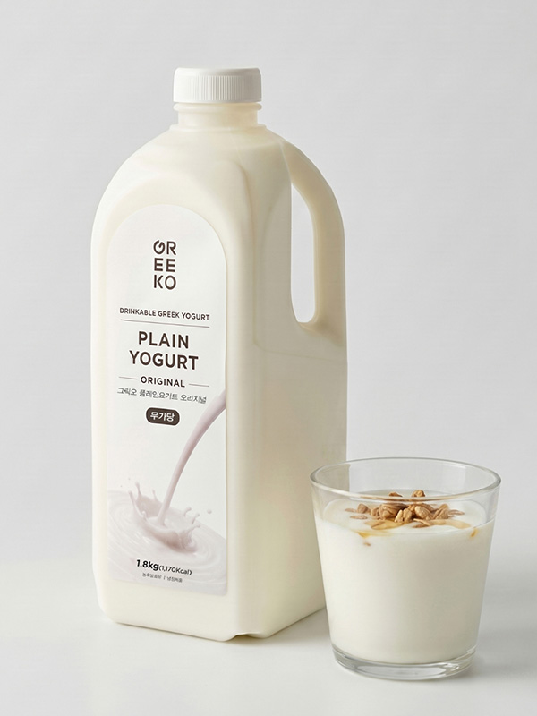 그릭오 마시는 플레인 요거트 (1.8L, 대용량)