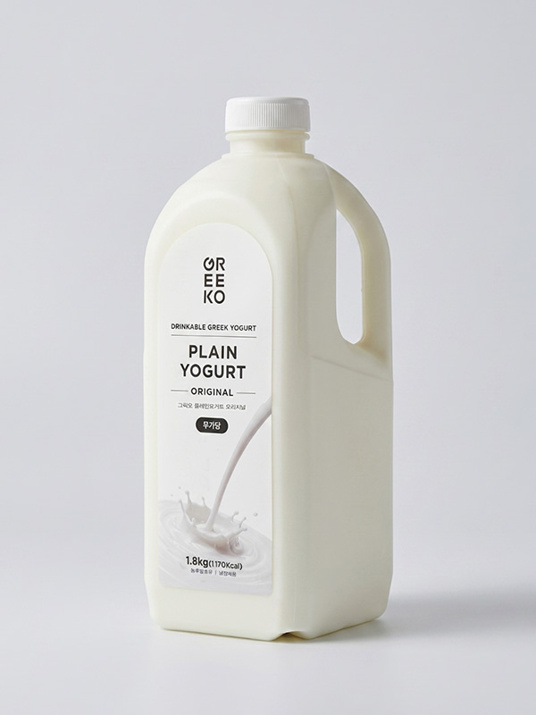 그릭오 마시는 플레인 요거트 (1.8L, 대용량)