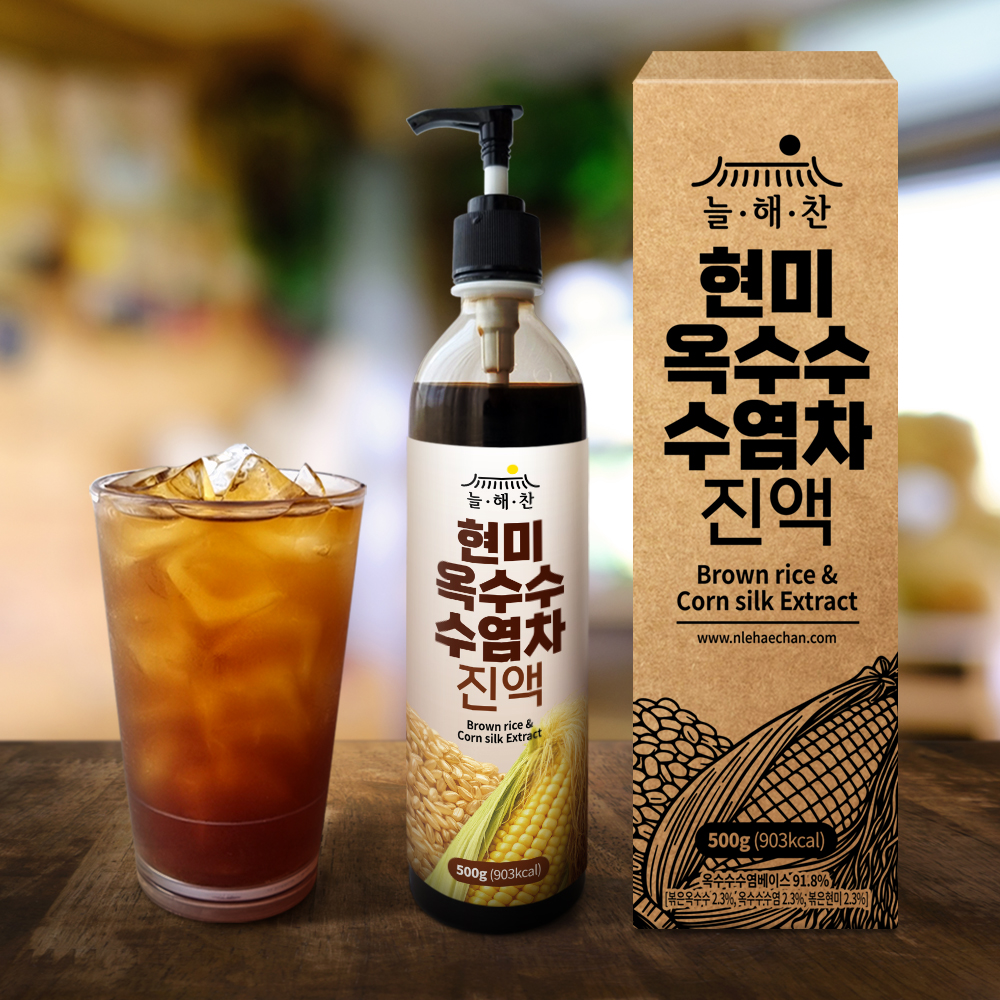 늘해찬 현미옥수수수염 진액 현미차 옥수수수염차 진한 원액 엑기스 농축액 500g