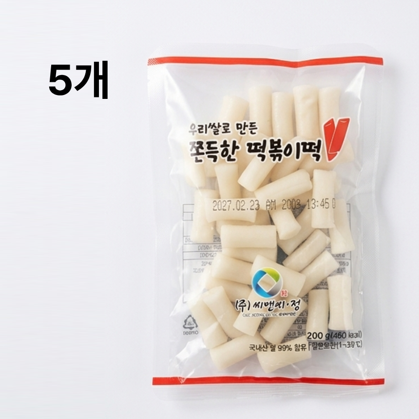 [실온보관]우리쌀로 만든 쫀득한 떡볶이떡 대표이미지 섬네일