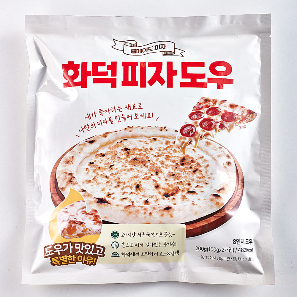 수제 화덕 피자도우 8인치 (100g×4개입)