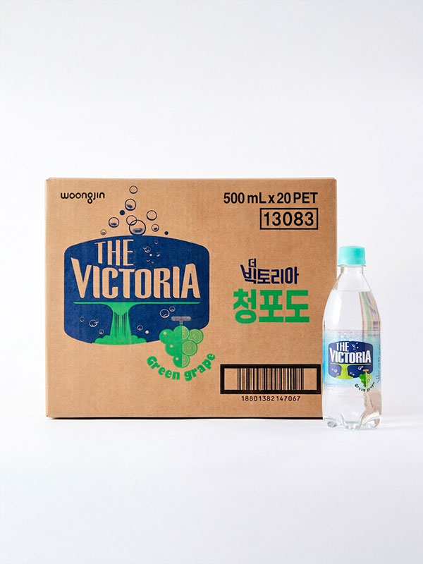 [박스] 빅토리아 청포도 스파클링 (500ml x 20개)