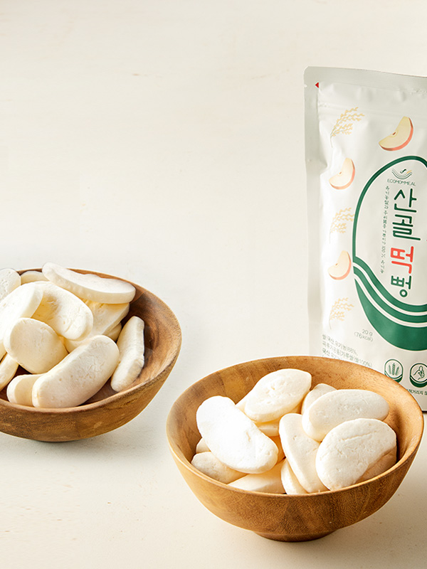 에코맘의 산골이유식 산골 떡뻥 2종