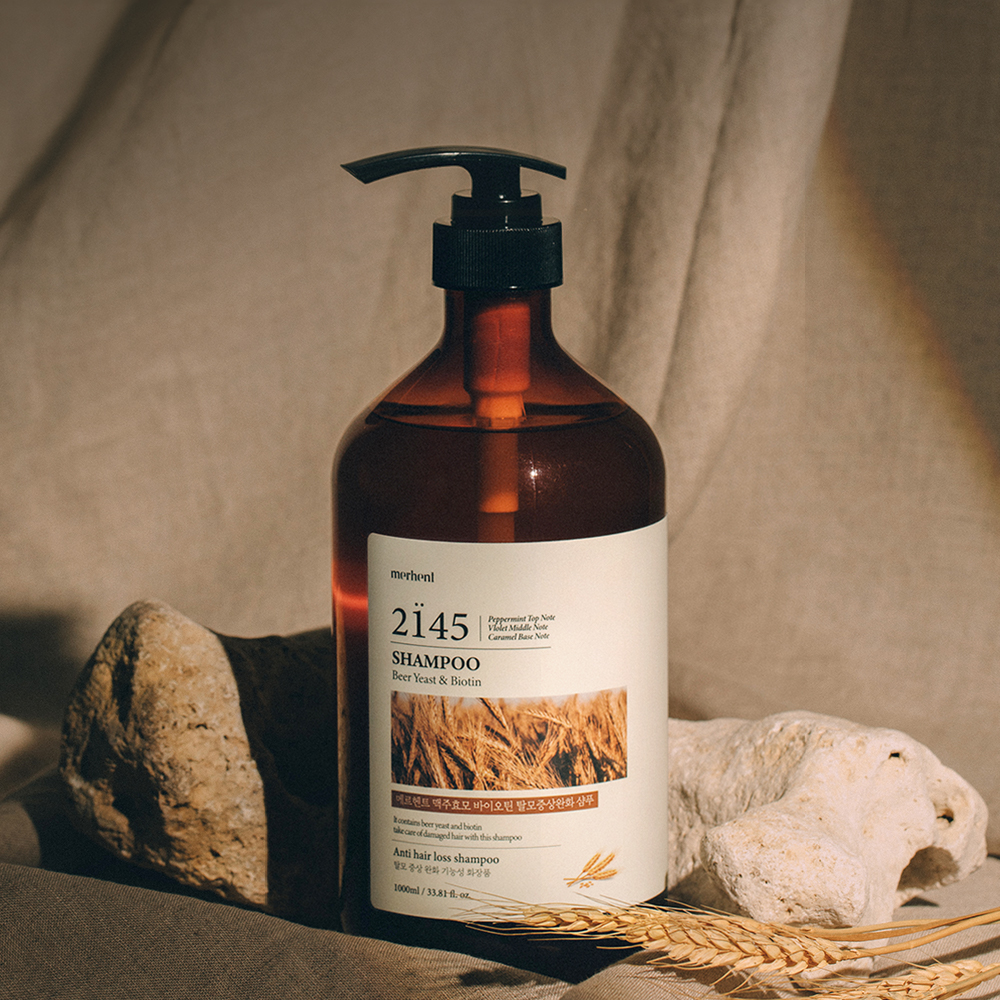 [1+1] 메르헨트 맥주효모 탈모증상완화 샴푸 1000ml 대용량 약산성 두피
