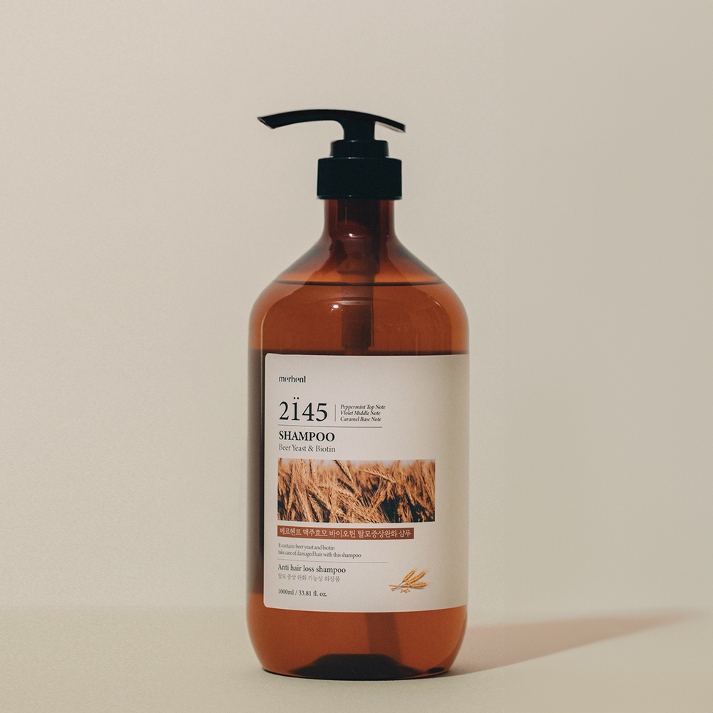 [1+1] 메르헨트 맥주효모 탈모증상완화 샴푸 1000ml 대용량 약산성 두피