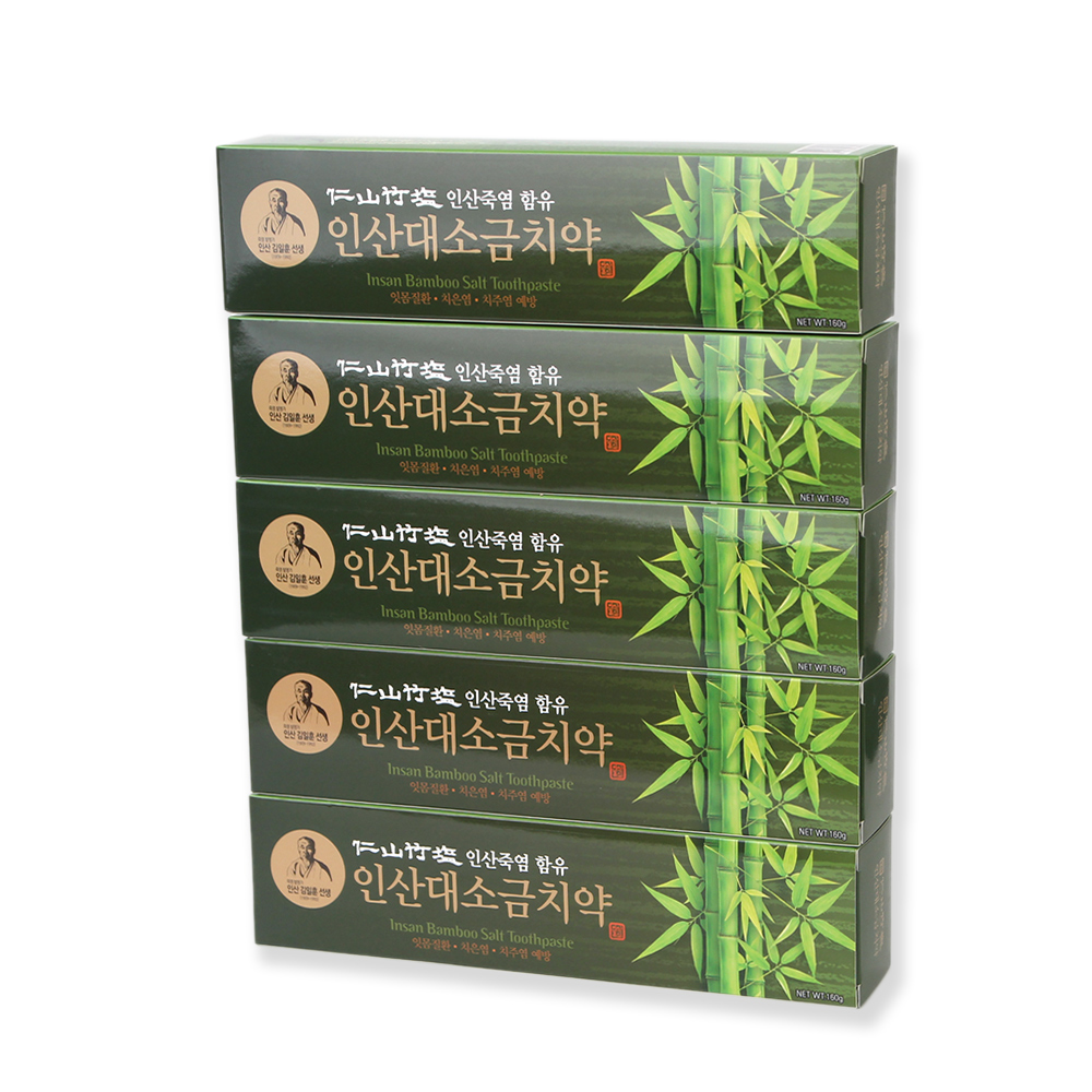 인산죽염 대소금치약 [160g 5개]