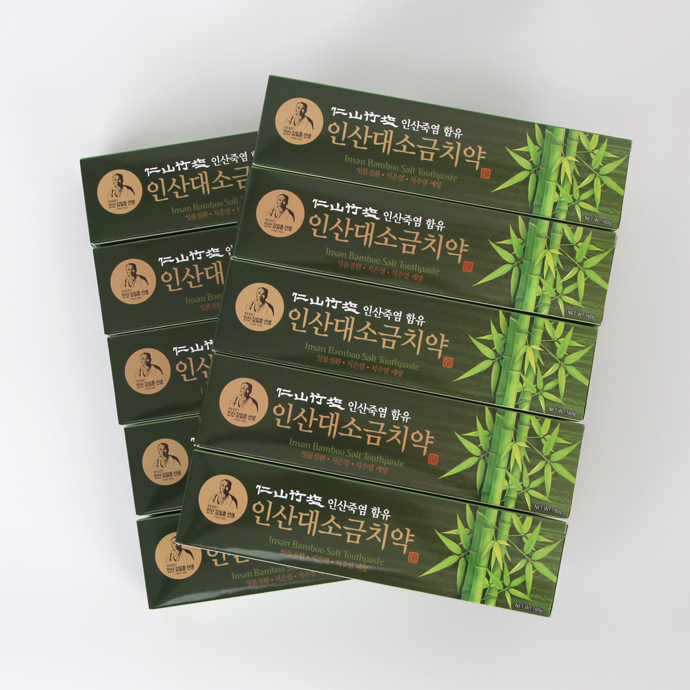 인산죽염 대소금치약 [160g 10개]