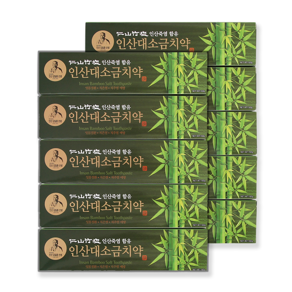 인산죽염 대소금치약 [160g 10개] 대표이미지 섬네일