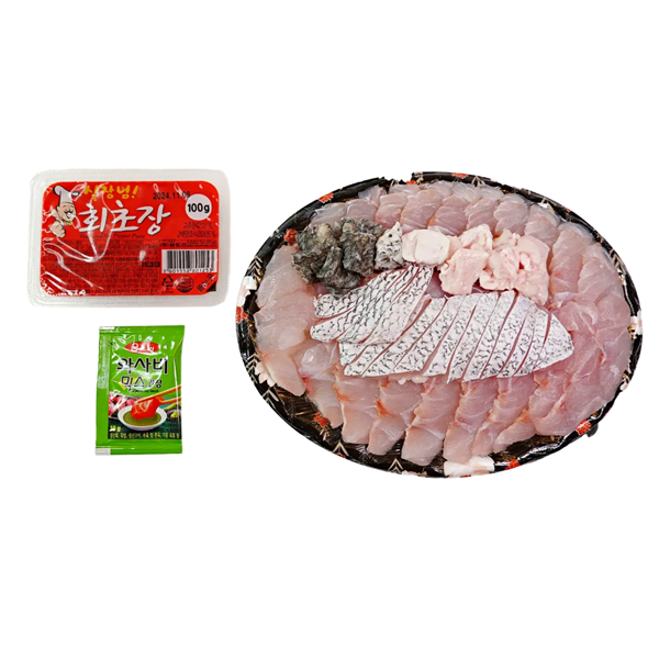 민어회 450g 목포 자연산 부레 껍질 필렛 지리탕 민어전 생선회