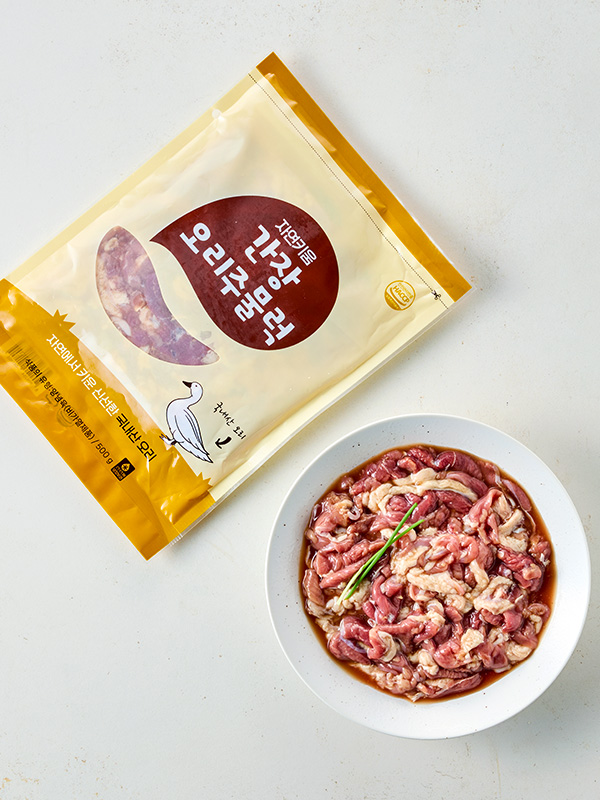 [육함량80%] 자연키움 간장 오리주물럭 500g