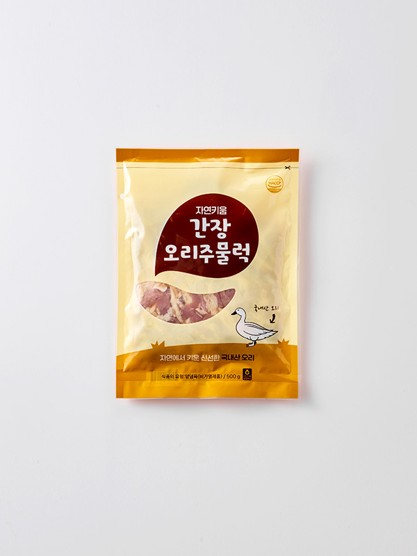 [육함량80%] 자연키움 간장 오리주물럭 500g