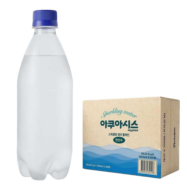 아쿠아시스 탄산수 플레인 500ml (20/40/60개)