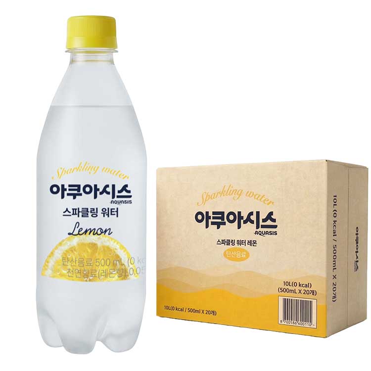 아쿠아시스 탄산수 레몬 500ml (20/40/60개)