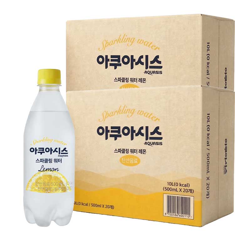 아쿠아시스 탄산수 레몬 2팩 (500ml*40)