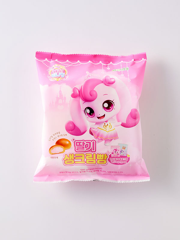 캐치티니핑 우리밀 딸기 생크림빵