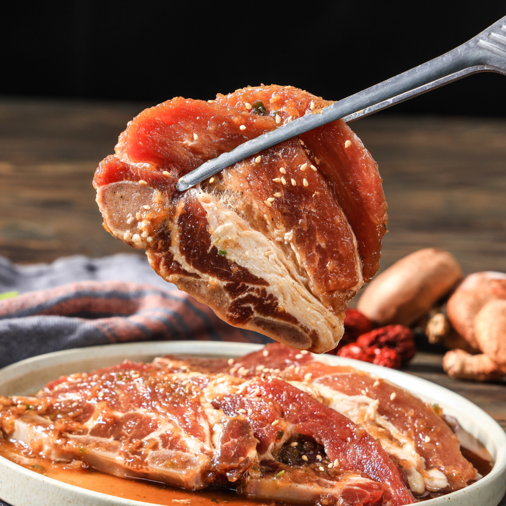 [육육마켓] 한돈 LA식 양념 돼지갈비 300g