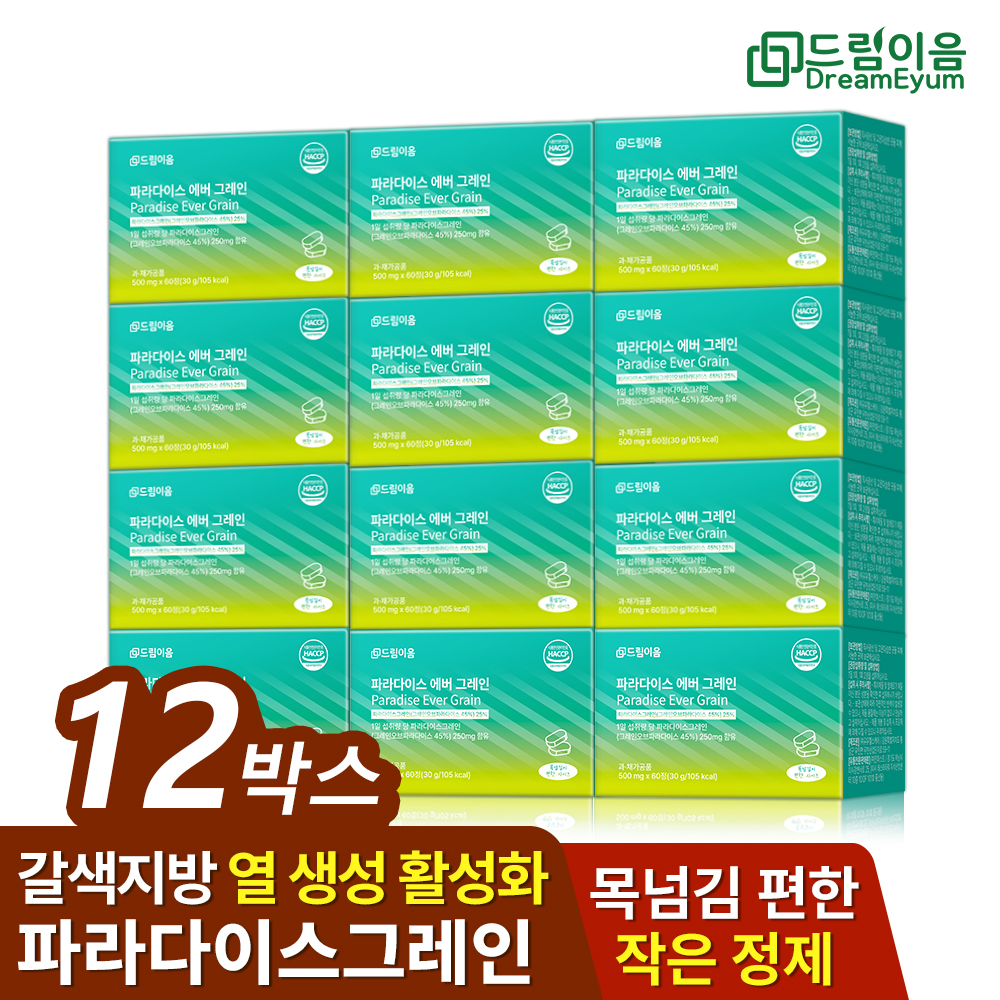 드림이음 파라다이스 에버 그레인 데일리 루틴 그래인 12개월분