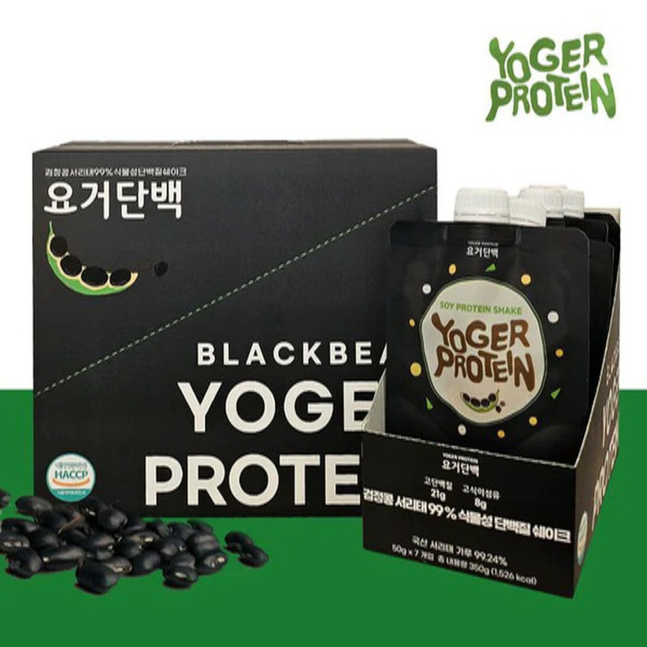 검정콩 서리태 99% 식물성 단백질 쉐이크 요거단백