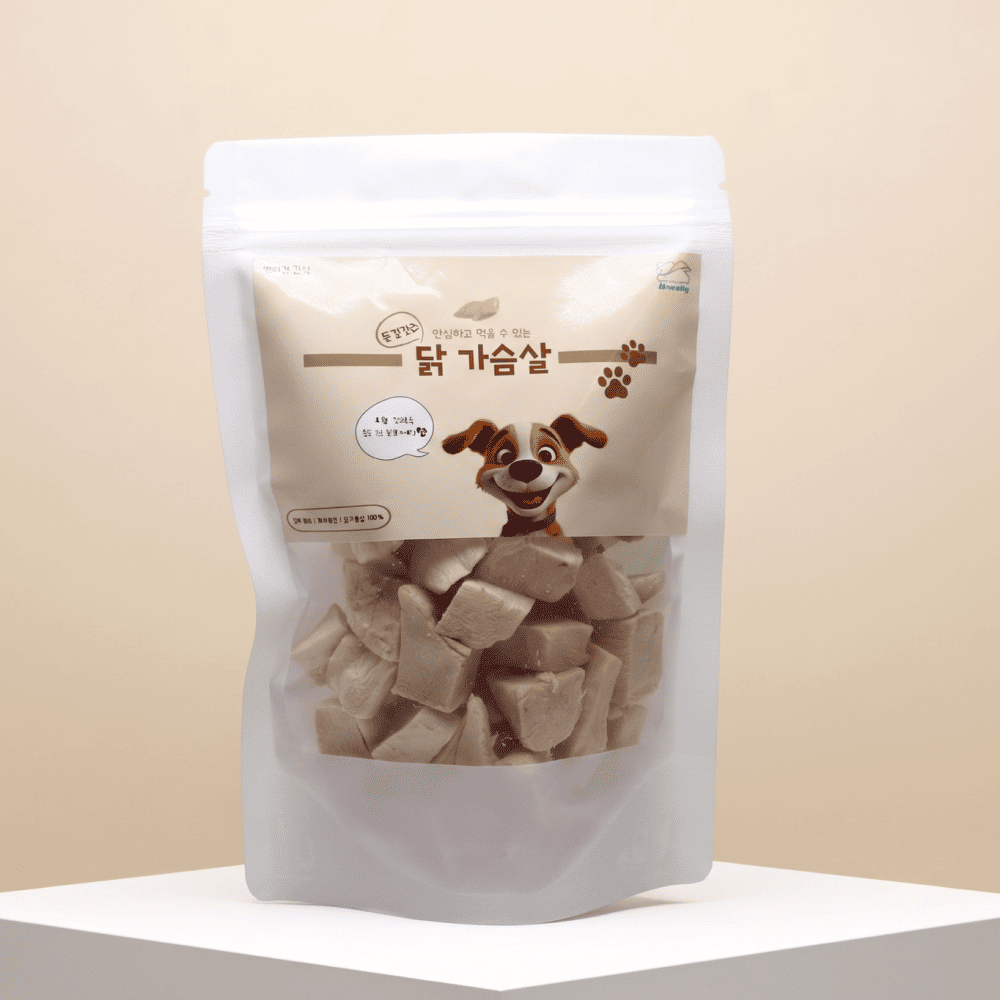 헬시하이펫 강아지 동결건조 간식 국산 닭가슴살 큐브, 60g, 1개 대표이미지 섬네일