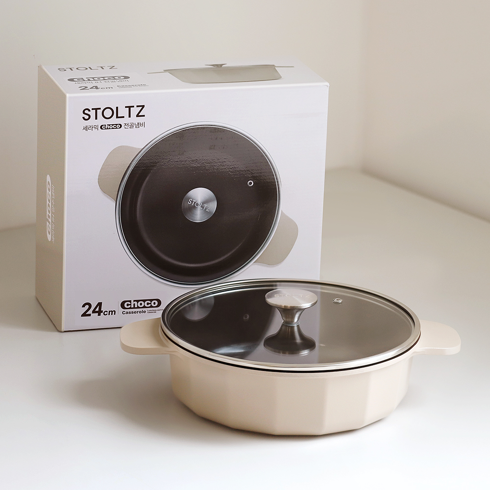 [슈톨츠 STOLTZ] 초코 IH 전골냄비 24cm 대표이미지 섬네일