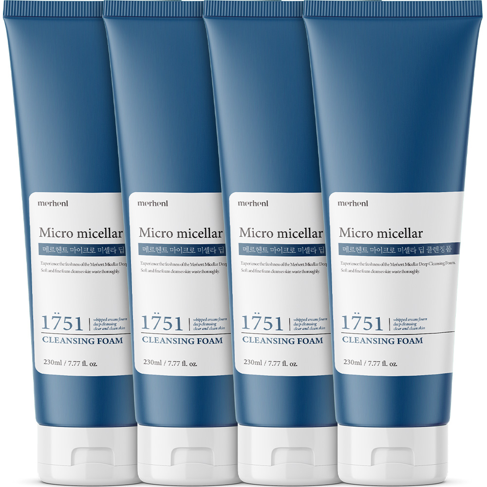 [2+2] 메르헨트 마이크로 미셀라 딥 클렌징폼 230ml 약알칼리성 세안제 폼클렌징 대표이미지 섬네일