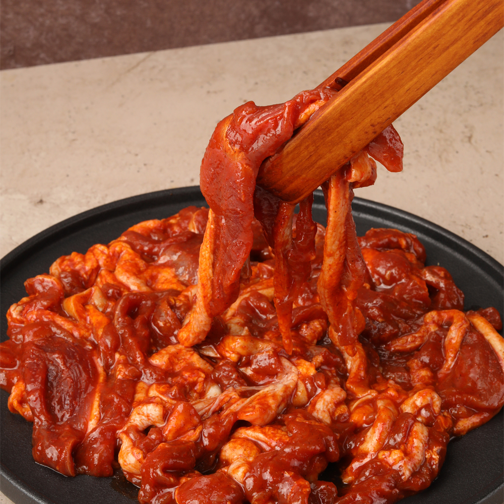 국내산 오리로 만든 매콤달콤 오리불고기 오리주물럭 600g 2인분