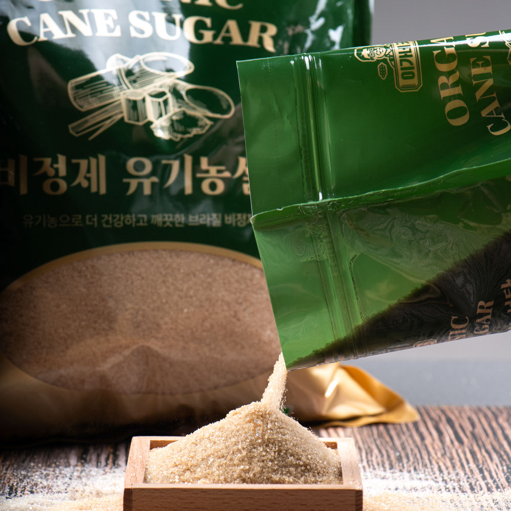 비정제 유기농 황설탕 1kg 대표이미지 섬네일
