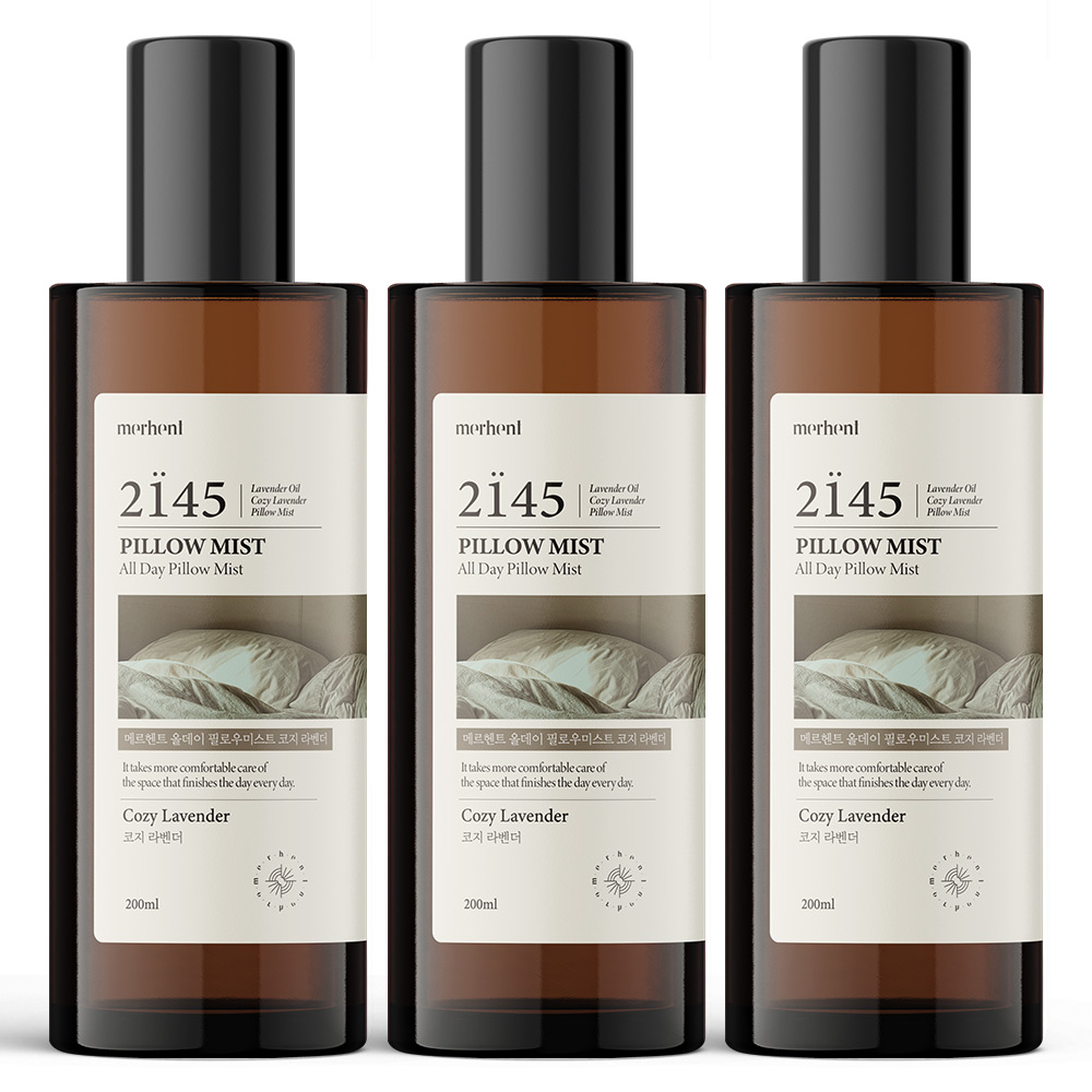 [1+1+1] 메르헨트 올데이 필로우 미스트 2종향 200ml 섬유탈취제 침구탈취 섬유향수 대표이미지 섬네일