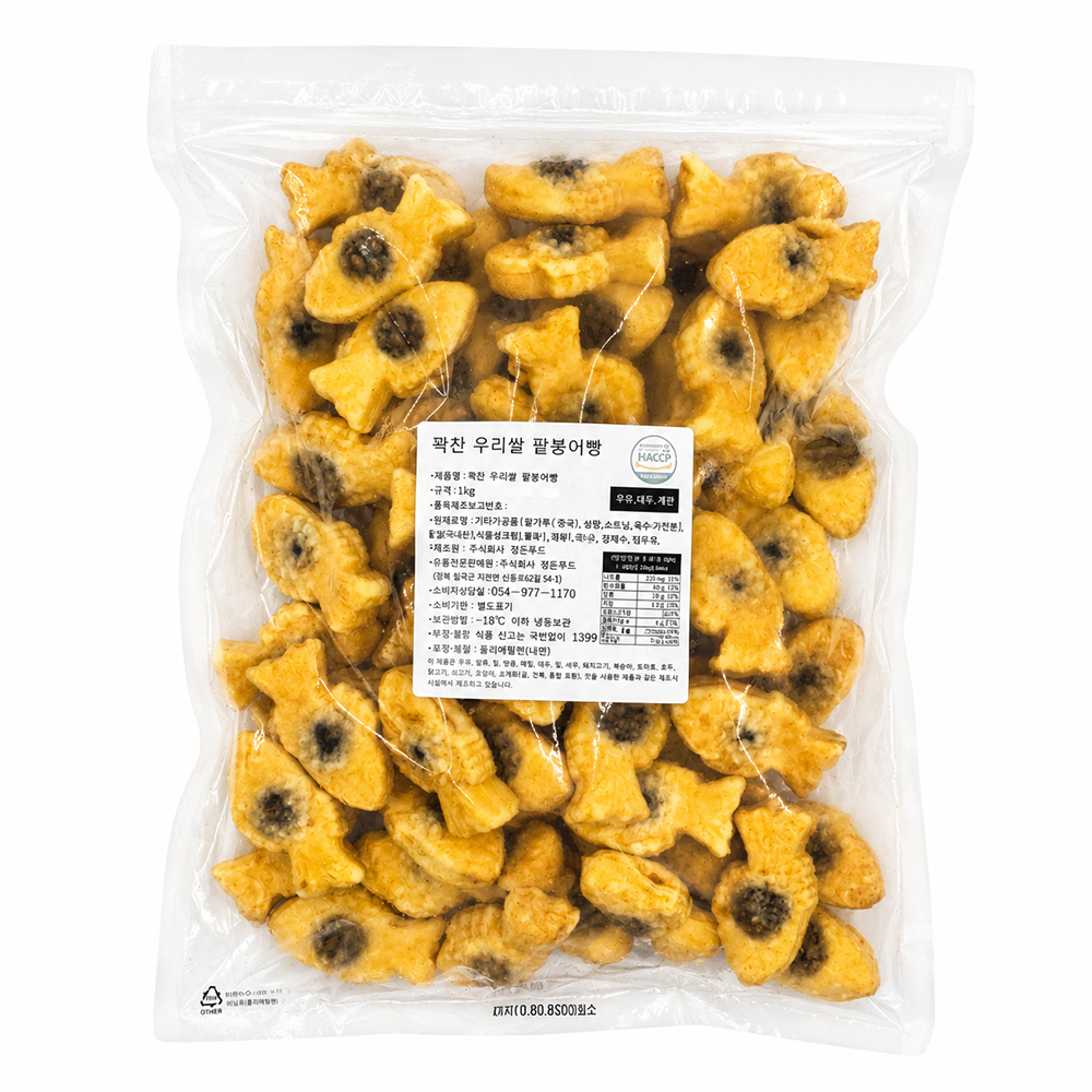 365베이킹 꽉찬 100% 우리쌀 팥 미니 붕어빵(냉동) 1kg 대표이미지 섬네일