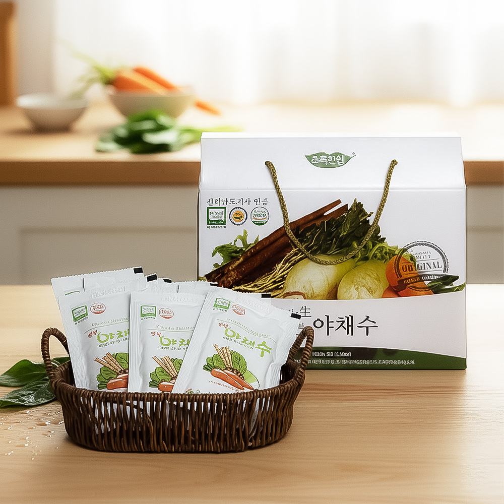[초록한입] 국내산 유기농 생생야채수 110ml x 30포 대표이미지 섬네일