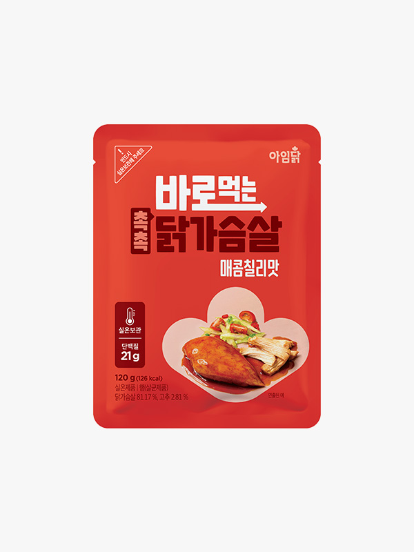 바로먹는 촉촉 닭가슴살 매콤칠리맛 120g