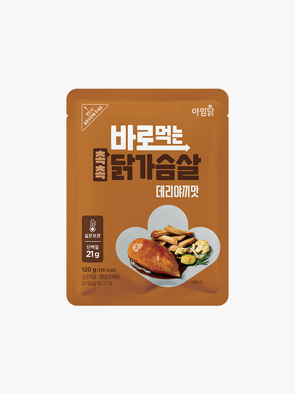 바로먹는 촉촉 닭가슴살 데리야끼맛 120g
