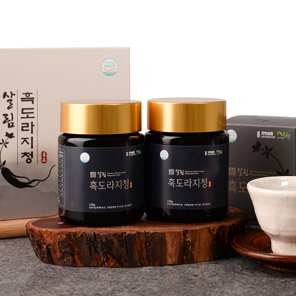 살림흑도라지청 선물세트 (150g,2개)